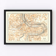 Bern Vintage Map 1927