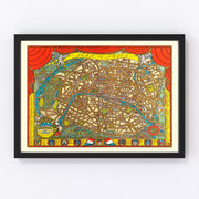 Paris Vintage Map 1927