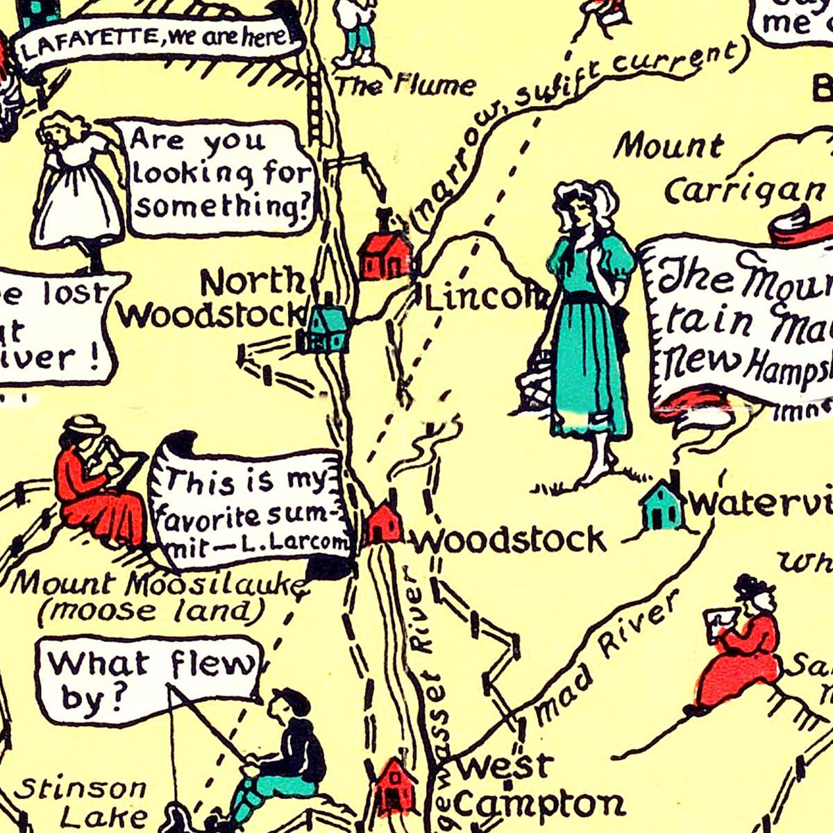 Restored historic details from the 1926 state map of County, New Hampshire
