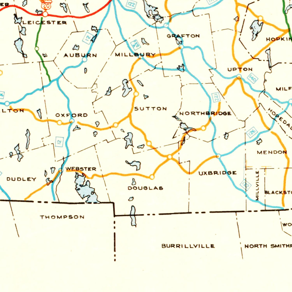 Restored historic details from the 1926 state map of County, Massachusetts