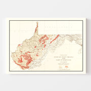 map of West Virginia