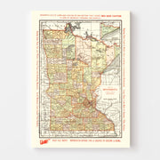 map of Minnesota