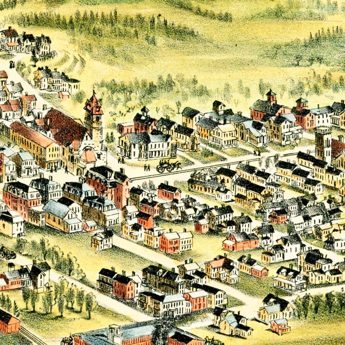 Restored historic details from the 1898 city map of Derry, New Hampshire