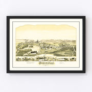 Dodgeville Vintage Map 1891