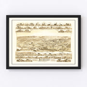 Auburn Vintage Map 1890