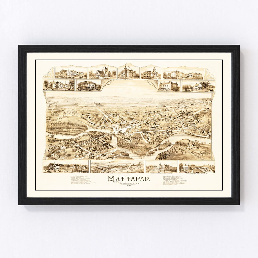 Mattapan Vintage Map 1890