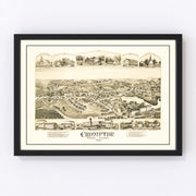 Crompton Vintage Map 1889