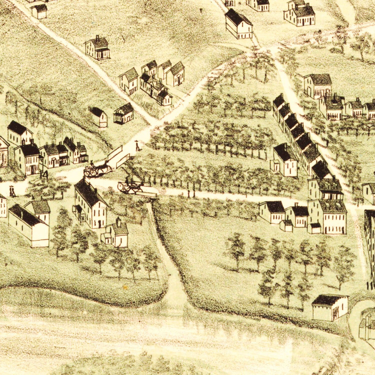 Restored historic details from the 1889 city map of Hope, Rhode Island