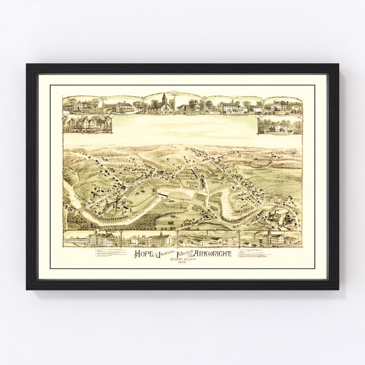 Hope Vintage Map 1889