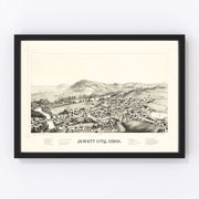 Jewett City Vintage Map 1889