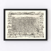 Boston Highlands Vintage Map 1888