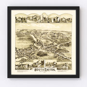 South Easton Vintage Map 1888