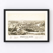 Springvale Vintage Map 1888