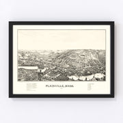 Plainville Vintage Map 1887