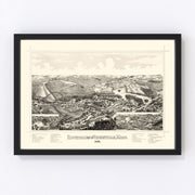 Rochdale Vintage Map 1887