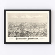 Southville Vintage Map 1887
