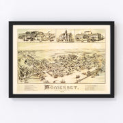 Somerset Vintage Map 1887