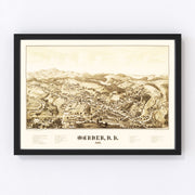 Warner Vintage Map 1887