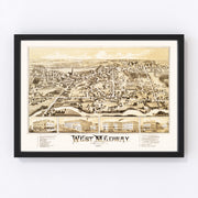 West Medway Vintage Map 1887