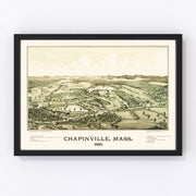 Chapinville Vintage Map 1887