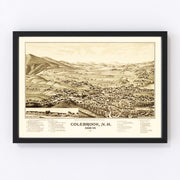 Colebrook Vintage Map 1887