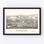 East Pepperell Vintage Map 1886