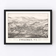 Poultney Vintage Map 1886