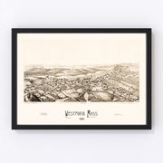 Westford Vintage Map 1886