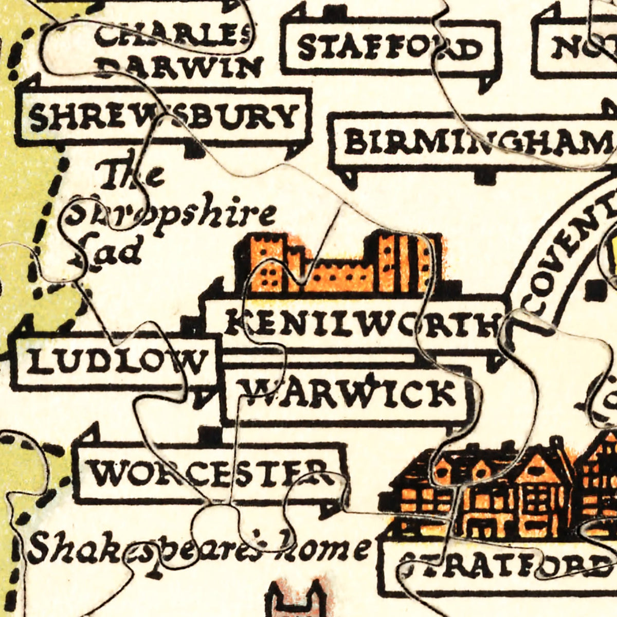 Restored historic details from the 1936 country map of County