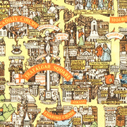 Vintage Map of London, England 1951