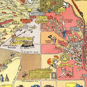 Vintage Map of Los Angeles, California 2012