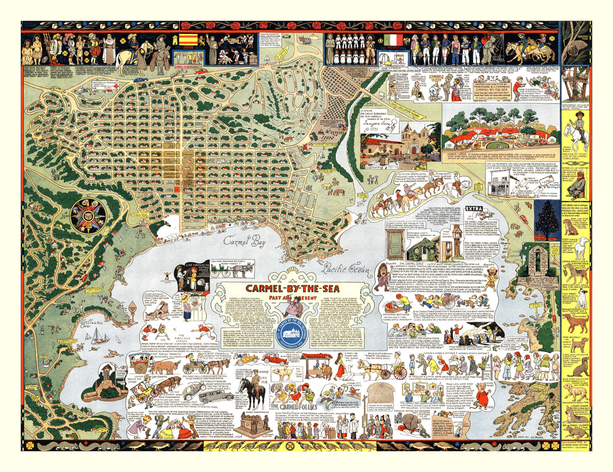 Preview of Vintage Map of Carmel By The Sea, California 1942