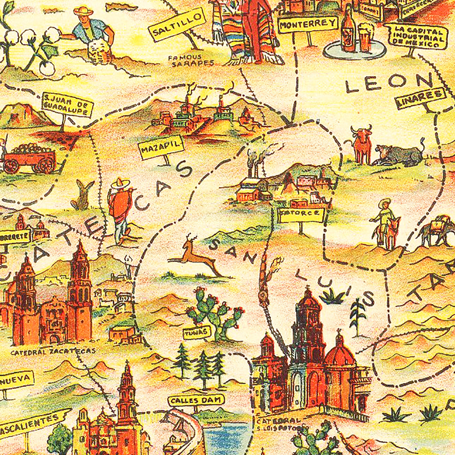 Restored historic details from the 1931 country map of County