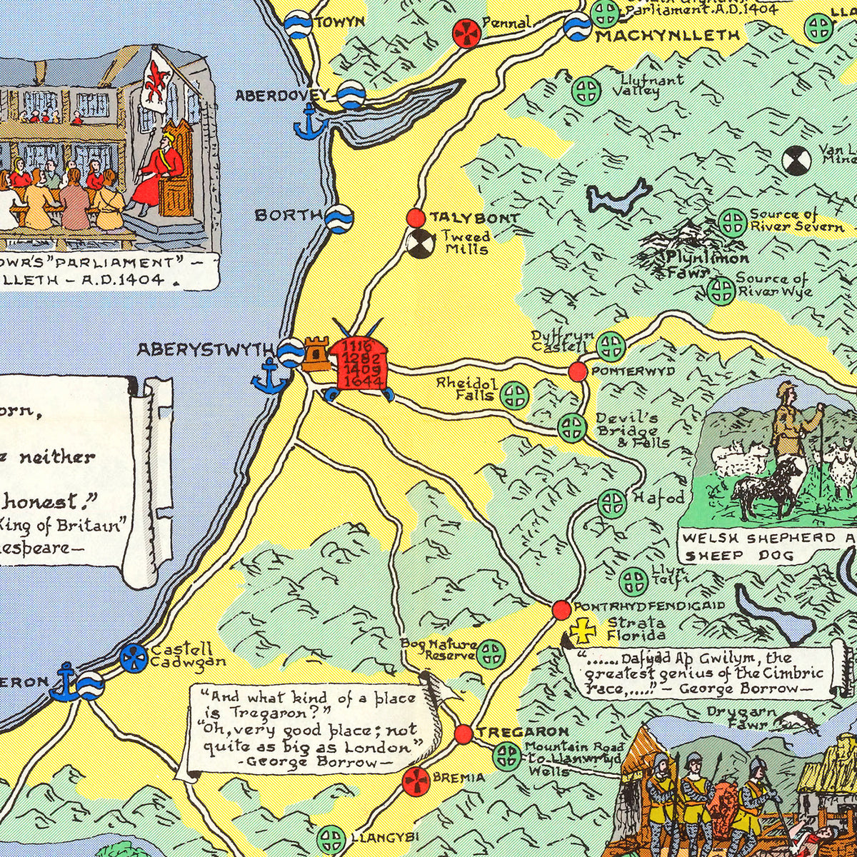 Restored historic details from the 1966 region map of County