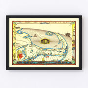 Cape Cod Vintage Map 1938