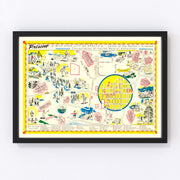 Prescott Vintage Map 1950