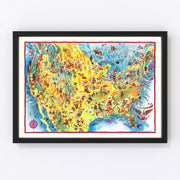 United States Vintage Map 1940