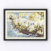Eastern Shore of Maryland Vintage Map 1952