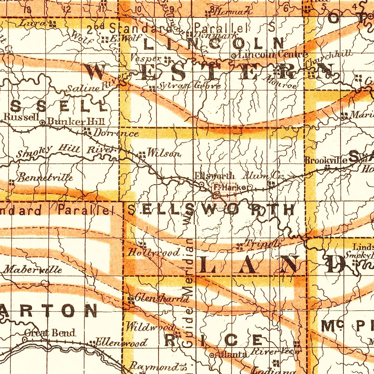 Vintage Kansas Maps
