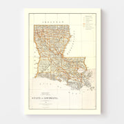 map of Louisiana
