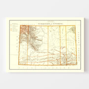 map of Wyoming
