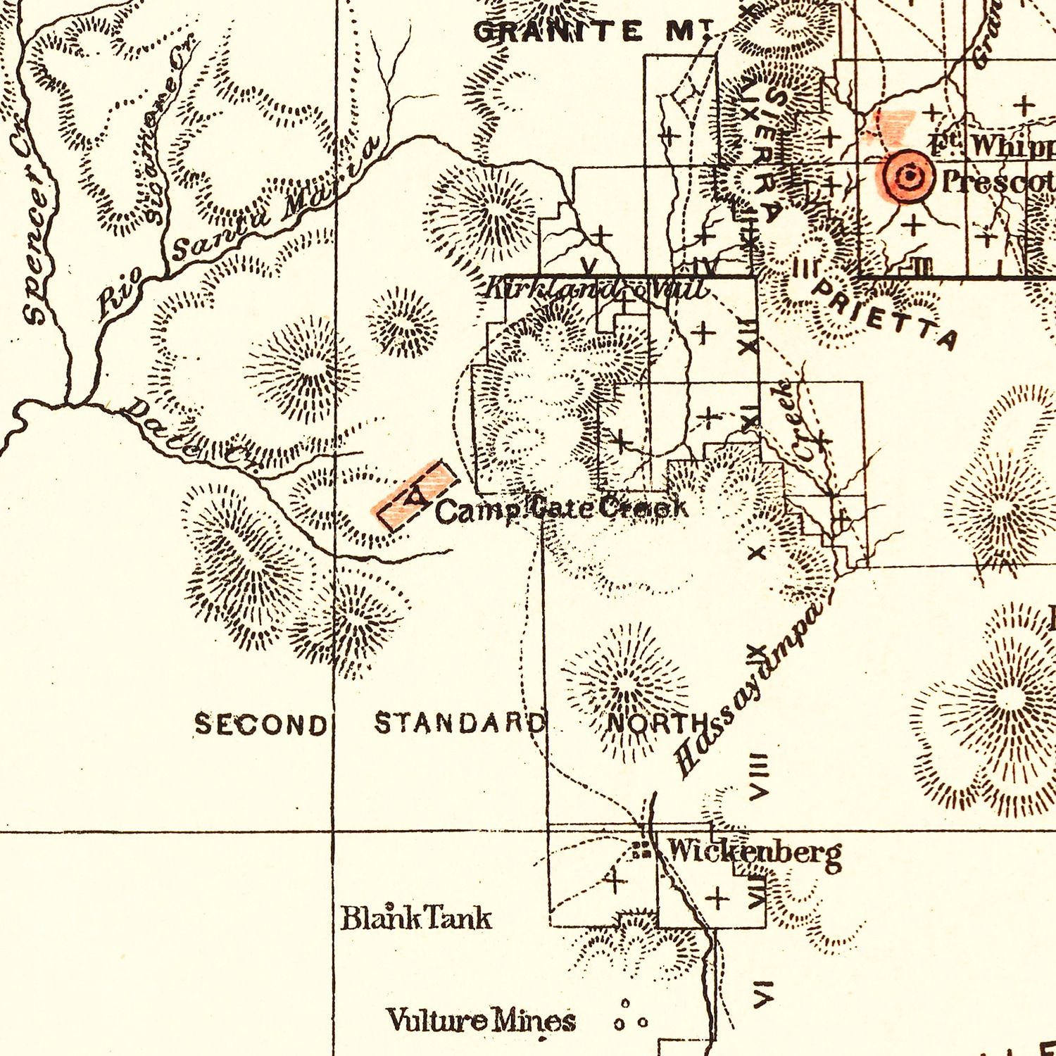 Restored historic details from the 1876 state map of County, Arizona