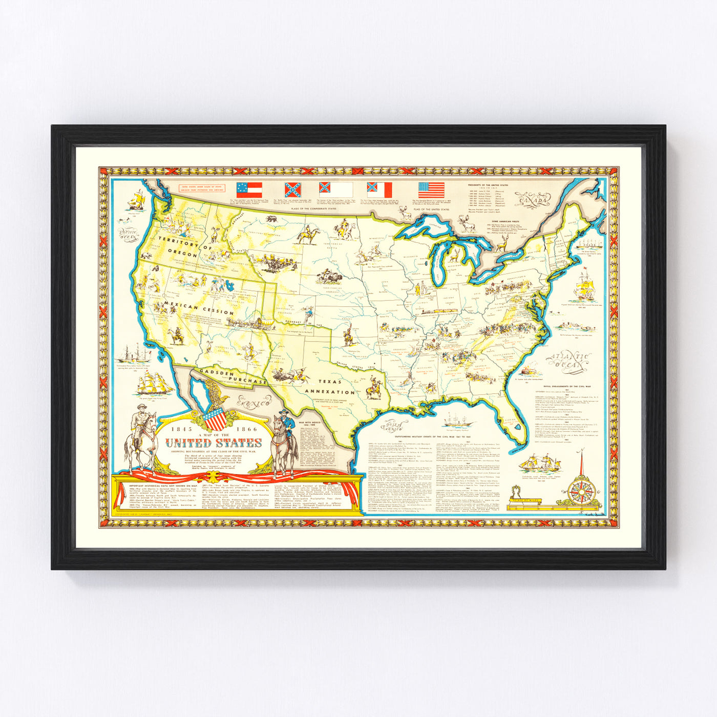 United States Vintage Map 1959