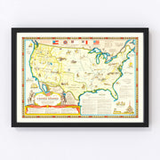 United States Vintage Map 1959