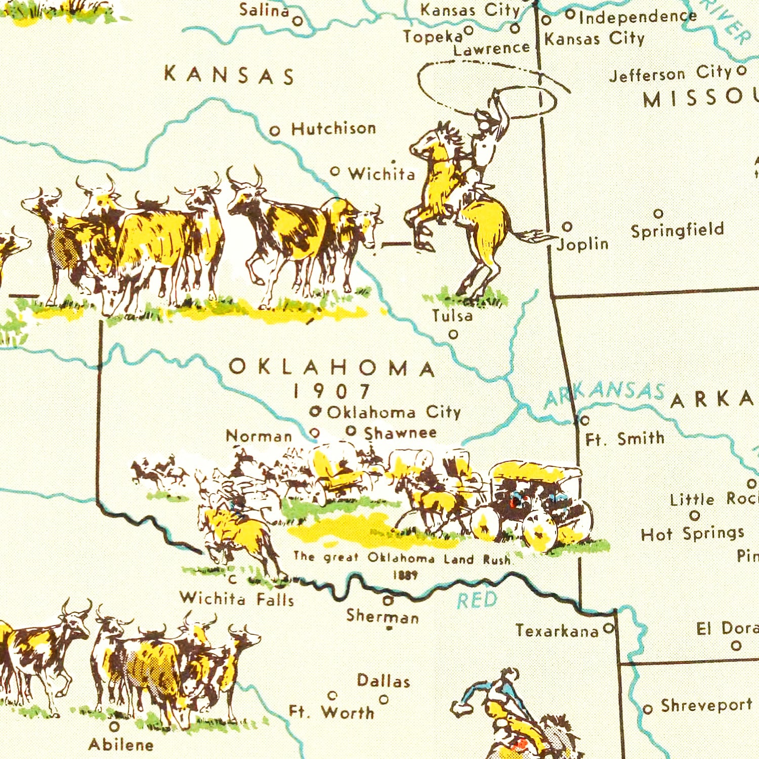 Restored historic details from the 1959 country map of County