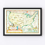 United States Vintage Map 1959