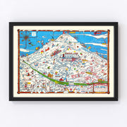 Mt. Hood Recreation Area Vintage Map 1939