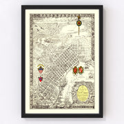 New Orleans Vintage Map 1930