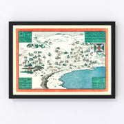 Laguna Beach Vintage Map 1947