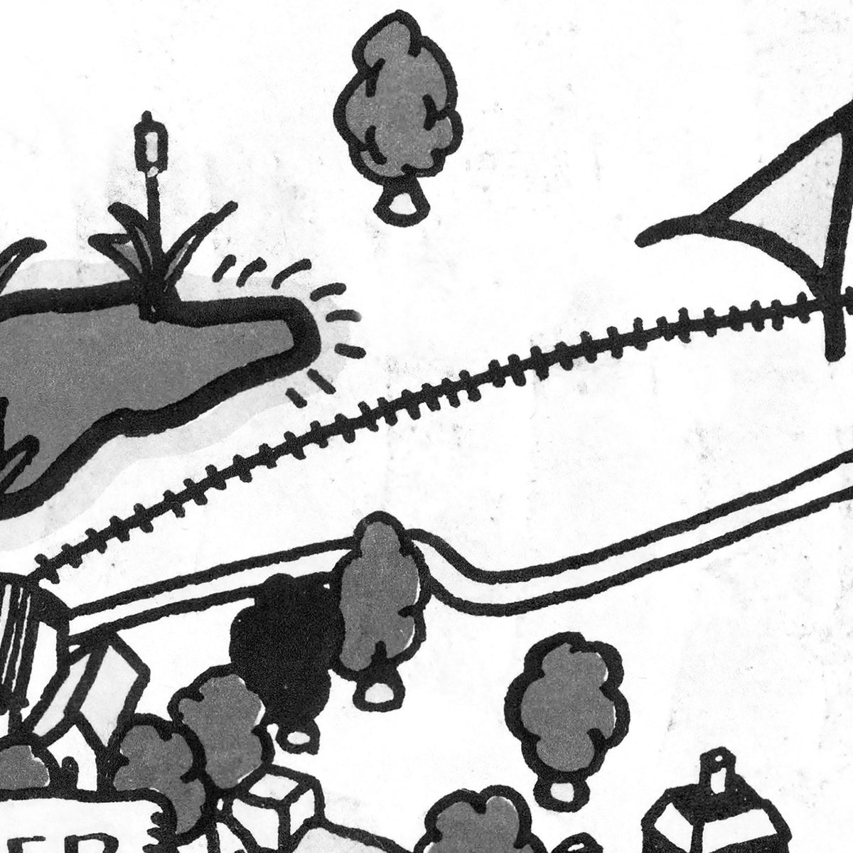 Restored historic details from the 1937 coastline map of Essex County, Massachusetts